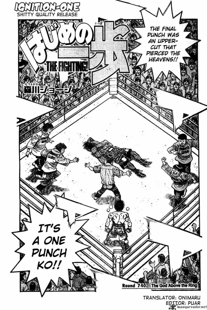 Hajime no Ippo: Fighting Spirit, Chapter 740 image 01